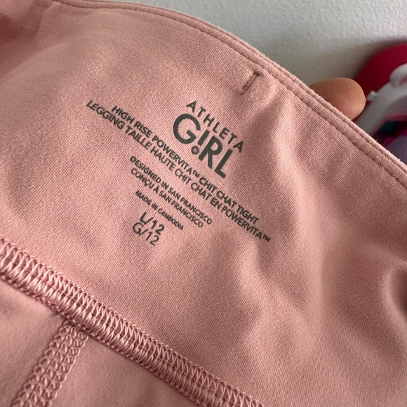 Athleta girl blush pink leggings - Picture 5 of 5